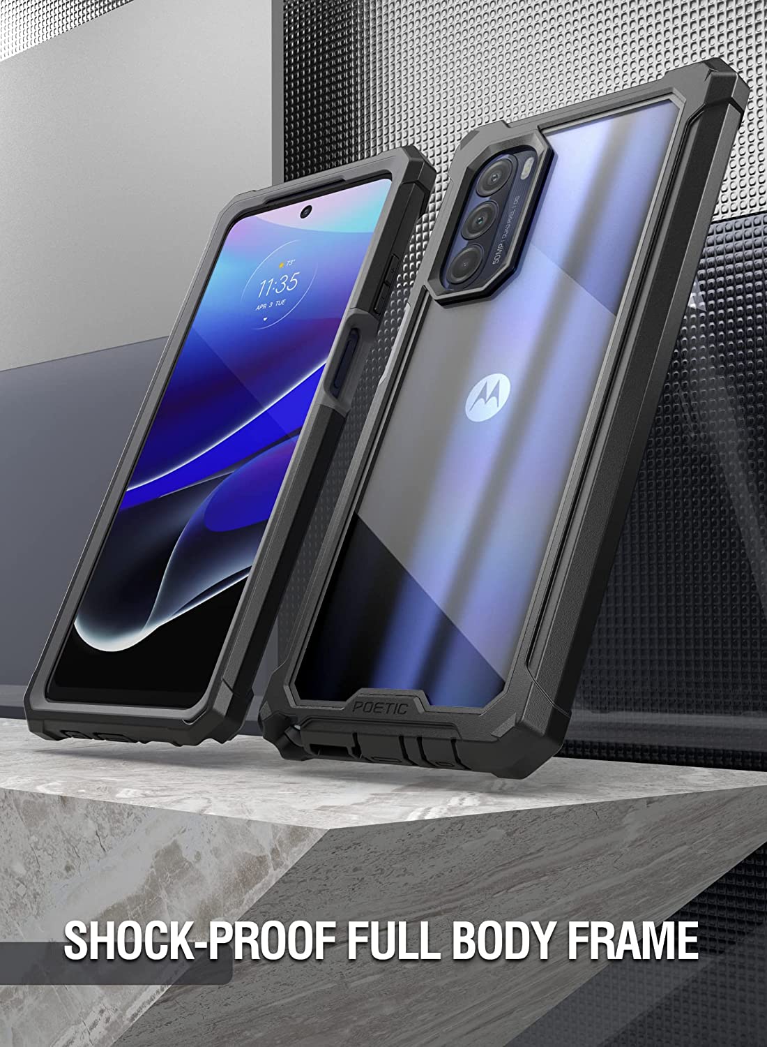 For Motorola Moto G Stylus 5G 2022, Full Body Case w/ Built-In