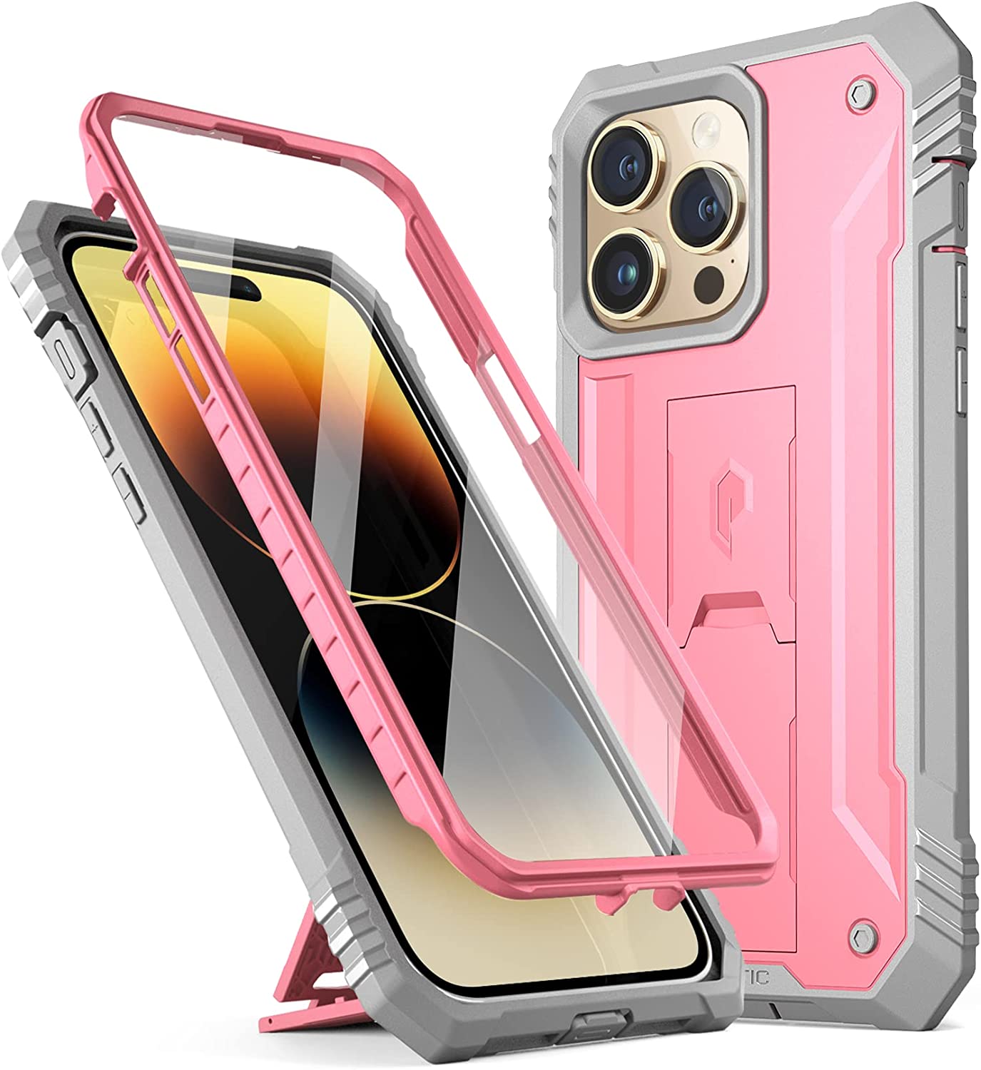 Poetic Neon iPhone 14 Pro Max Case - Dual Layer Rugged Slim Shockproof Protective Cover, 6.7 inch, Mint